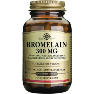 Solgar Bromelain 300mg Συμπλήρωμα Διατροφής για την Φυσιολογική Λειτουργία του Πεπτικού Συστήματος 60Caps 300mg