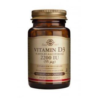 Solgar Vitamin D3 2200IU 50 Veg. Caps 