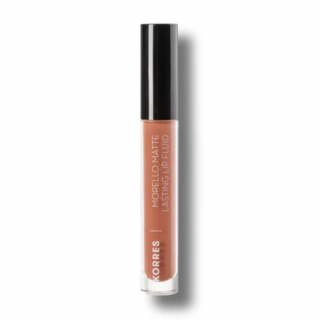 Korres Morello Matte Lasting Lip Fluid 3.4ml 07 Tinted Nude Υγρό Κραγιόν με Ματ Αποτέλεσμα