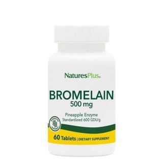 Nature's Plus Bromelain 500mg Φυσικό Πεπτικό Ένζυμο από Ανανά 600GDU 60ταμπλέτες