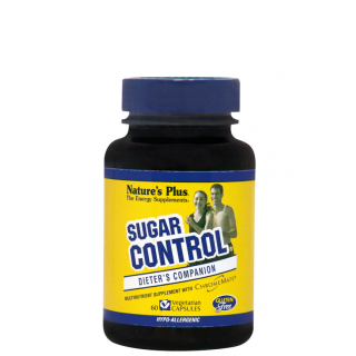 Natures Plus Sugar Control Φόρμουλα Πολυνικοτινικού Χρωμίου για  Καταπολέμηση Βουλιμίας για Γλυκά 60φυτ.κάψουλες