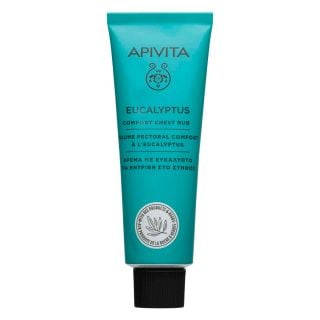 Apivita Eucaluptus Cream Comfort Chest Rub 50ml Κρέμα με Ευκάλυπτο για Εντριβή στο Στήθος