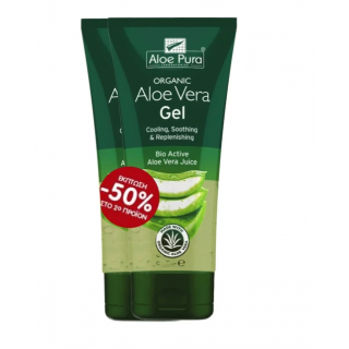 Optima Aloe Pura Aloe Vera Gel 2 x 200ml Ζελ Αλόη Βέρα