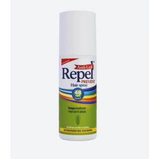 Uni-Pharma Repel Prevent Hair Spray 150ml 'Αοσμο Απωθητικό Σπρέι για τις Ψείρες