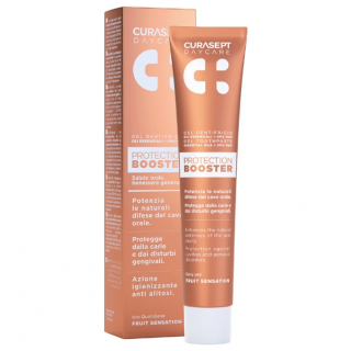 Curasept Daycare Protection Booster Fruit Sensation Gel Toothpaste 75ml Οδοντόκρεμα Με Αιθέρια Έλαια