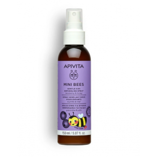 Apivita Mini Bees Gentle Kids Detangling Spray Βlueberry & Honey 150ml Απαλό Σπρέι Για Εύκολο Ξεμπέρδεμα Για Παιδιά