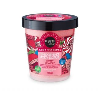 Natura Siberica Organic Shop Body Desserts Smoothing Body Scrub Sweet Lollipop 450ml Απολεπιστικό Σώματος Λείανσης