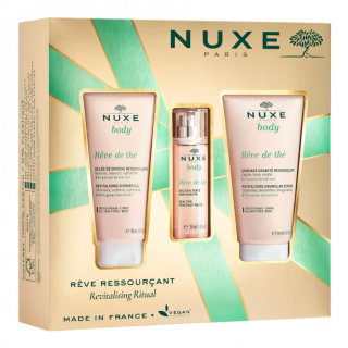 Nuxe Promo 2023 Revitalising Ritual Reve de The Αναζωογονητικό Αφρόλουτρο 100ml & Αρωματικό Body Spray 30ml & Αναζωογονητικό Scrub Σώματος 150ml