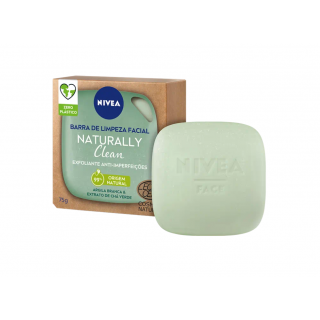 Nivea Naturally Clean Bar Scrub 75gr Scrub Για Καθαρισμό Πόρων 