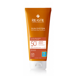 Rilastil Sun System Velvet Lotion Spf50 200ml Αντηλιακό Γαλάκτωμα για Πρόσωπο & Σώμα για Ευαίσθητες Επιδερμίδες