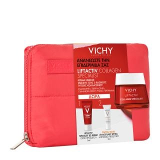 Vichy Promo Liftactiv Collagen Specialist Κρέμα Ημέρας με Κολλαγόνο 50ml & Δώρο Liftactiv Specialist B3 Serum Προσώπου 5ml & Δώρο Capital Soleil UV Age Daily Αντηλιακό Προσώπου Spf50 3ml