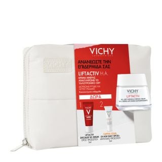 Vichy Promo Liftactiv H.A. Αντιρυτιδική Κρέμα Ημέρας για Κανονικές & Μικτές Επιδερμίδες 50ml & Δώρο Liftactiv Specialist B3 Serum Προσώπου 5ml & Δώρο Capital Soleil UV Age Daily Αντηλιακό Προσώπου Spf50 3ml