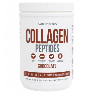 Natures Plus Collagen Peptides Συμπλήρωμα Διατροφής Με Πεπτίδια Κολλαγόνου Σε Σκόνη με Γεύση Σοκολάτα 378g