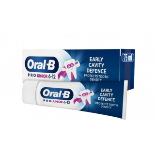 Oral-B Pro Junior Παιδική Οδοντόκρεμα για Προστασία της Πυκνότητας Σμάλτου Για Παιδιά 6-12ετών 75ml