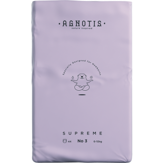 Agnotis Supreme Βρεφικές Πάνες No3 (6-10kg) 44τμχ