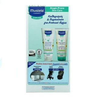 Mustela Stelatopia Creme Emolliente 200ml Μαλακτική Περιποίηση του Ατοπικού Δέρματος + Stelatopia Gel Lavante 200ml Τζελ Καθαρισμού για Ατοπικό Δέρμα