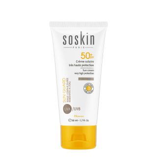 Soskin Sun Guard SPF50+ Αντηλιακή Κρέμα Προσώπου Ελαφριάς Υφής 50ml 