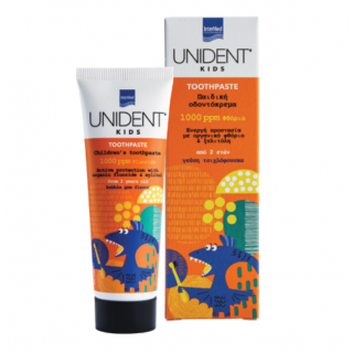 InterMed Unident Kids Toothpaste Παιδική Οδοντόκρεμα 2y+ Με Φθόριο 1000ppm 50ml