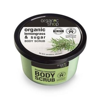 Natura Siberica Organic Shop Απολεπιστικό Σώματος Λεμονόχορτο & Ζάχαρη 250ml