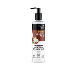 Natura Siberica Organic Shop Μαλακτικό Ενυδάτωσης Οργανική Καρύδα & Βούτυρο Καριτέ 280ml