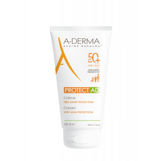 A-derma Protect AD Cream Very High Protection SPF 50+ 150ml Αντηλιακή Κρέμα Για Ατοπικό Δέρμα 