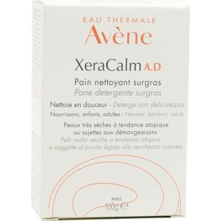 Avene Xeracalm A.D. Pain Nettoyant Surgras 100gr Υπερλιπαντική Στερεά Πλάκα Σαπουνιού