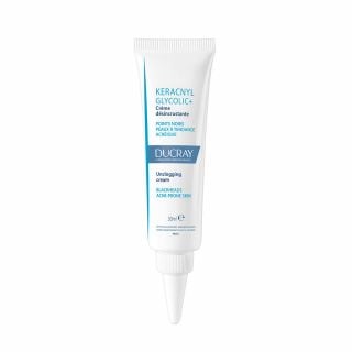 Ducray Keracnyl Glycolic+ Creme 30ml Kρέμα Προσώπου για Δέρμα με Τάση Ακμής & Μαύρα Στίγματα