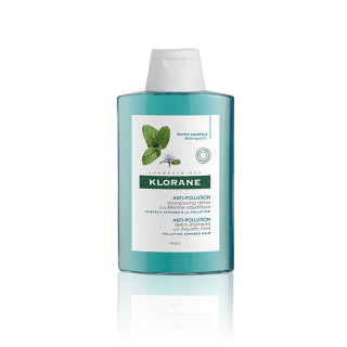 Klorane Anti-Pollution Shampooing Detox Menthe Aquatic 200ml Σαμπουάν Αποτοξίνωσης με Υδάτινη Μέντα