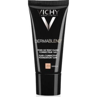 Vichy Dermablend Fond De Teint Fluid Correcteur N20 Vanilla 30ml Διορθωτικό Καλυπτικό Λεπτόρρευστο Make-Up