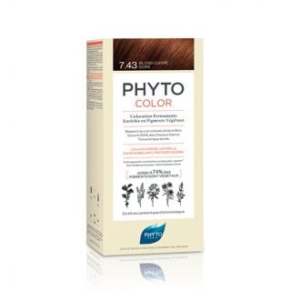 Phyto Phytocolor No7.43 Ξανθό Χρυσοχάλκινο Μόνιμη Βαφή 1τεμάχιο