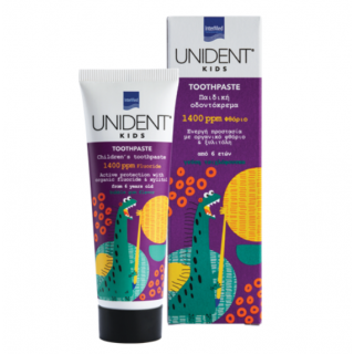 InterMed Unident Kids Toothpaste Παιδική Οδοντόκρεμα 6y+ Με Φθόριο 1400ppm 50ml