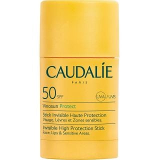 Caudalie Vinosun Protect Invisible Stick Spf50 15gr Αντηλιακό Στικ Υψηλής Προστασίας για Πρόσωπο Σώμα & Ευαίσθητες Περιοχές