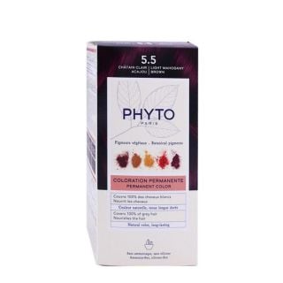 Phyto Phytocolor 5.5 Ανοιχτό Καστανό Μαονί Μόνιμη Βαφή Μαλλιών 50ml