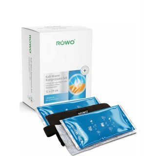 Rowo Επίθεμα Gel με Velcro & Ελαστική Ταινία Στερέωσης 12x29cm 2τεμ