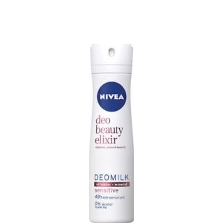 Nivea Deo Beauty Elixir Deomilk Sensitive Spray Γυναικείο Αποσμητικό 48ωρης Προστασίας 150ml 