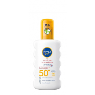 Sun Sensitive Immediate Protect SPF50+  Αντηλιακό Γαλάκτωμα Πολύ Υψηλής Προστασίας σε Spray για Πρόσωπο & Σώμα 200ml