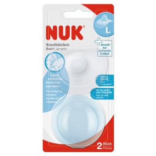 Nuk Nipple Shields Μέγεθος Large 10.721.314 Ασπίδες Θηλής 2 Τεμάχια