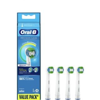 Oral-B Precision Clean Ανταλλακτικές Κεφαλές για Ηλεκτρική Οδοντόβουρτσα 4τεμάχια