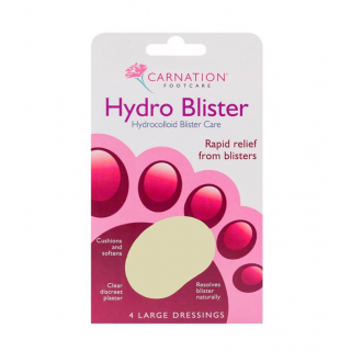 Carnation Hydrocolloid Blister Care 4items Επιθέματα από Υδροκολλοειδές για Γρήγορη Ανακούφιση από τις Φουσκάλες