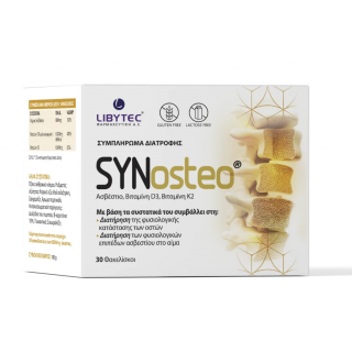 Libytec Synosteo 30sachets Calsium 800mg + Vitamin D3 20mcg (800iu) + Vitamin K2 45mcg