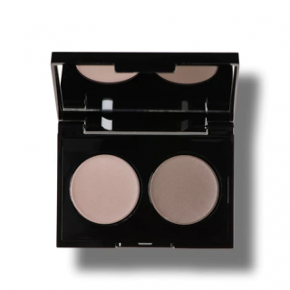 Korres Volcanic Minerals Velvet Dual Eyeshadow Παλέτα Σκιών Grey Taupe 38 3gr