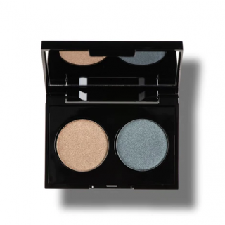 Korres Volcanic Minerals Velvet Dual Eyeshadow Παλέτα Σκιών Blue teal 58 3gr