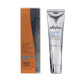 Version Diamond Rare Spf50 60ml Αντηλιακή Κρέμα Προσώπου Πολύ Ισχυρής Προστασίας Με Πούδρα Από Αληθινά Διαμάντια