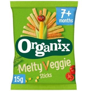 Organix Bio Melty Veggie Sticks Gluten Free For 7+Months 15gr