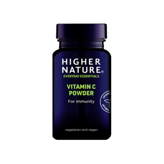 Higher Nature Buffered Vitamin C 60gr Βιταμίνη C Χαμηλής Οξύτητας, Φιλική προς το Στομάχι