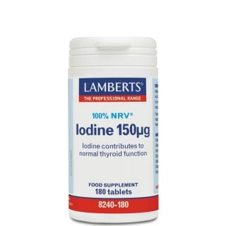 Lamberts Iodine 150μg Συμπλήρωμα με Ιώδιο 180ταμπλέτες