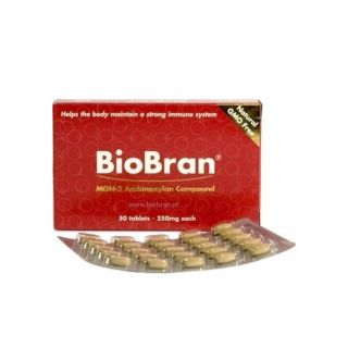 BioBran 250mg MGN-3 Arabinoxylan Ενίσχυση του Ανοσοποιητικού 50ταμπλέτες