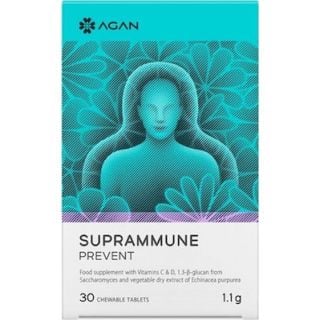 Agan Suprammune Prevent 30 Chewtabs Συμπλήρωμα Διατροφής για την Θωράκιση της Άμυνας του Οργανισμού