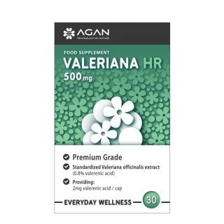 Agan Valeriana HR 500mg Εκχύλισμα Βαλεριάνας 30κάψουλες