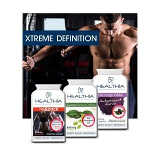 Healthia Promo Xtreme Definition με my6pack 90κάψ Superior Green Coffee 60καψ Ultra High ORAC 100καψ